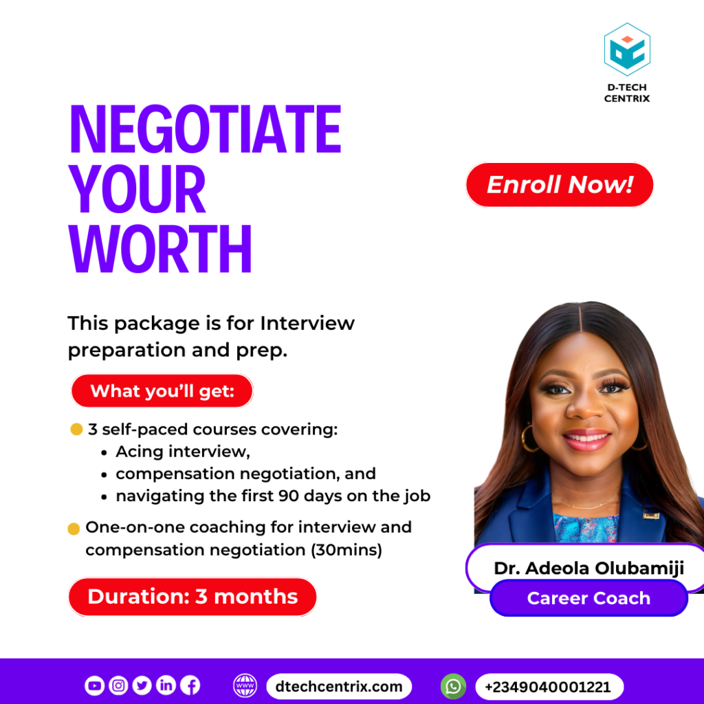 Negotiate your worth