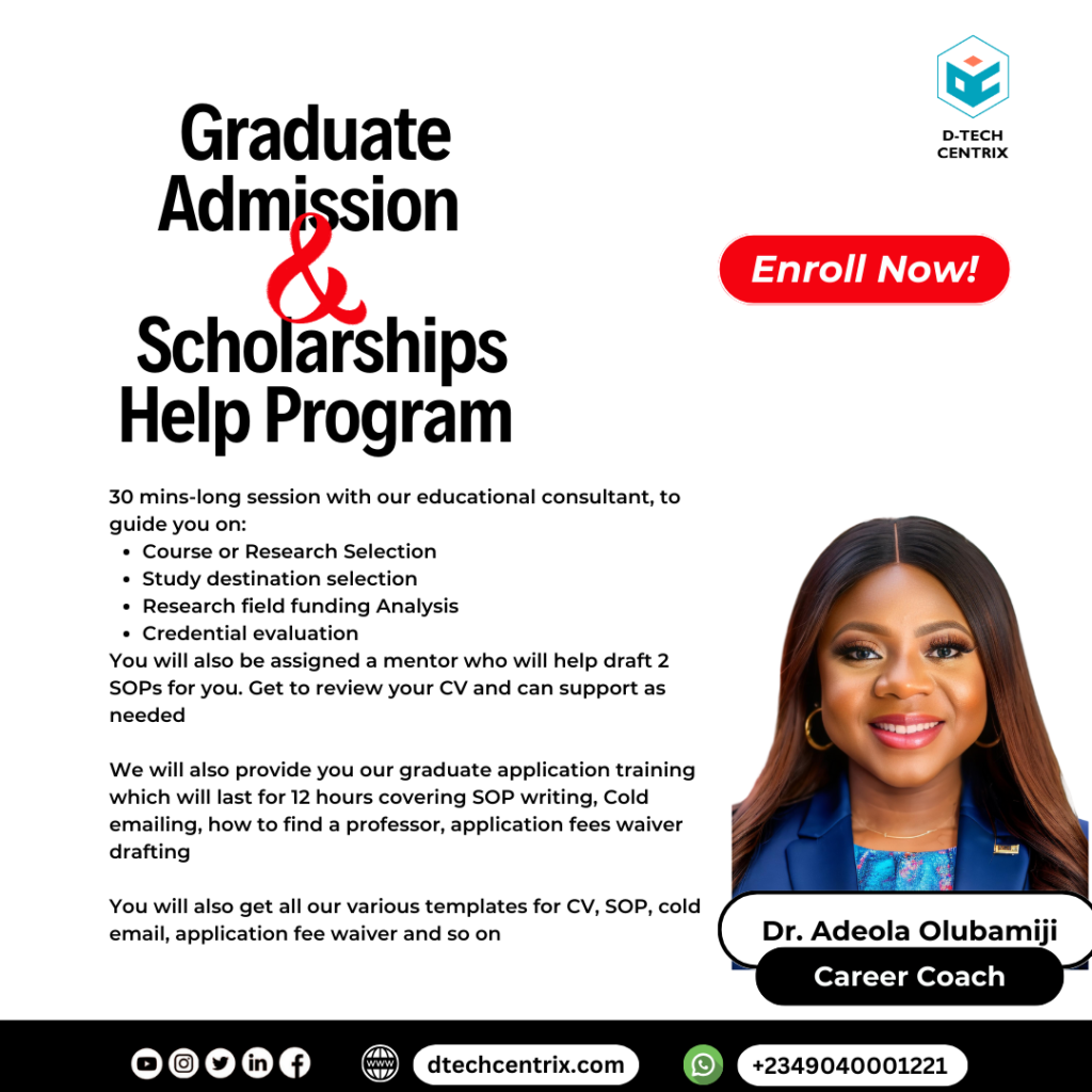 Graduate Admission and Scholarships Help Program